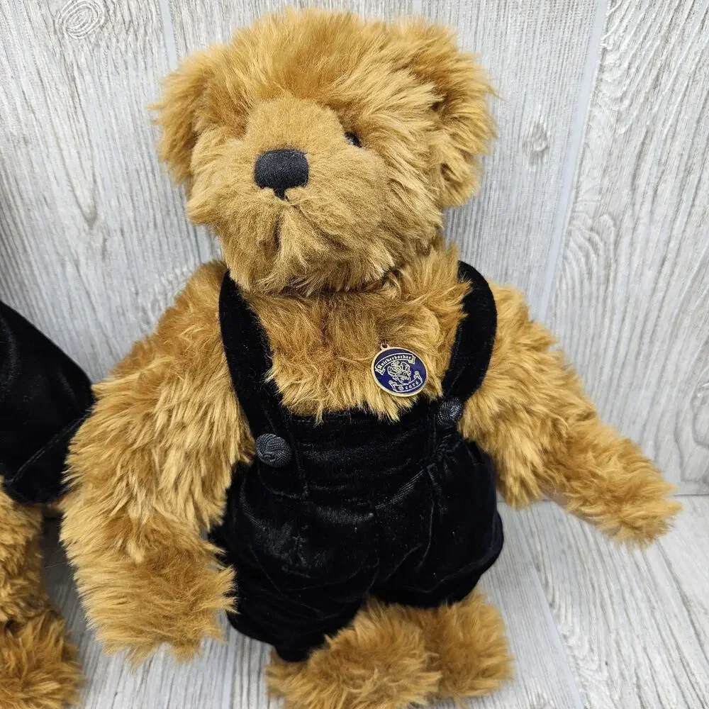Vintage Knickerbocker Bear Co Teddy Bear Pair New Generation Collection 1995 Tag